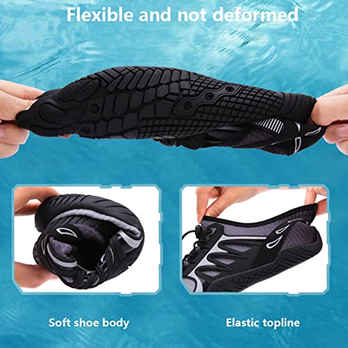 Unisex Barefoot Shoes, Men Beach Shoes for Women Upstream Shoes Comfortable Hiking Sport Shoe Quick Dry River Sea Water Sneaker (Color : Purple, Size : 7.5)4