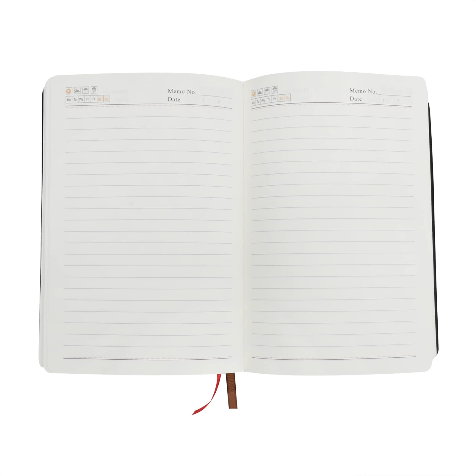 Diarios de estudio DaiBible Cuaderno bocetos Libro recuerdos Registros vida Lo mejor for dos años escritura Grueso 640 páginas en blanco A5 Piel sintética suave(Grey Edge)