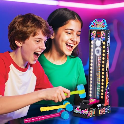 Electronic Arcade Hyper Neon Series Strongman Game Menkind mini jeu de force de table - 2