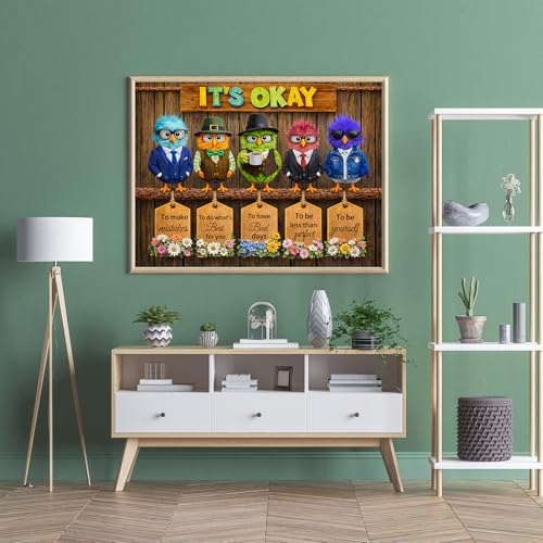 Puzzles para adultos 500 piezas, Rompecabezas de pájaros con estilo posados, flor imposible, para personas mayores y familia, 20.47x14.96 pulgadas, póster 1:1, letras en el reverso miniatura 5