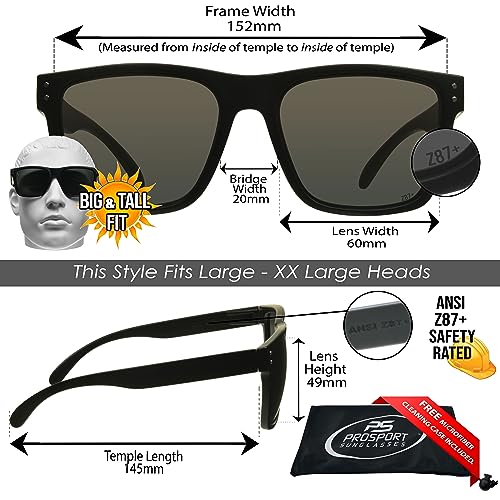 Image of proSPORT Aviator Big & Tall Sunglass Mens Oversize Extra Large & Wide Fit Polarized Available
