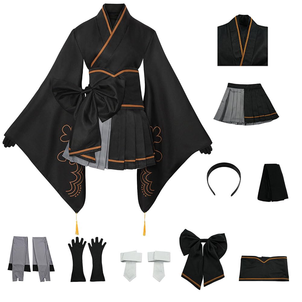 Automata 2B kostium cosplay dla kobiet, postać anime, kimono, szlafrok Yorha 2B, przebranie na Halloween, imprezę anime, cosplay, strój