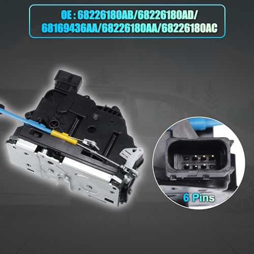 Image of uxcell No.68226180AA /68226180AD /68226180AB Passenger Side Sliding Door Lock Actuator Motor for Ram ProMaster 1500 2500 3500 2014-2018