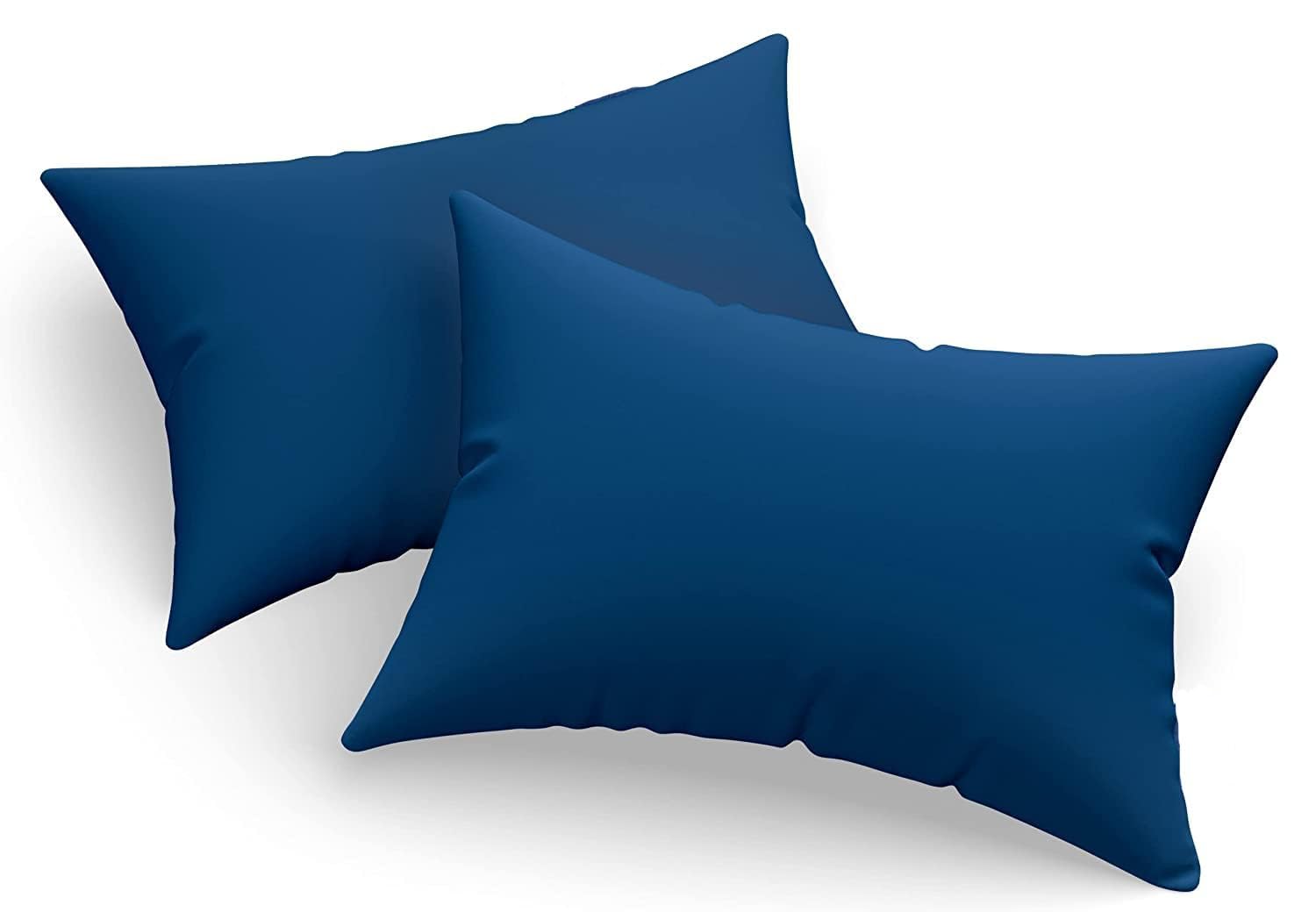 Siroki Bond Luxury Premium Pure Microfiber Comfort Soft Regular Sleeping Pillow | (Set fo 2) | (16X24 Inches) (Standard, Navy Blue, 2)
