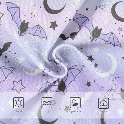 Little Girl Underwear Toddler Panties Kids Undies Purple Bat Moon Soft Cotton Briefs 2T-8Y3