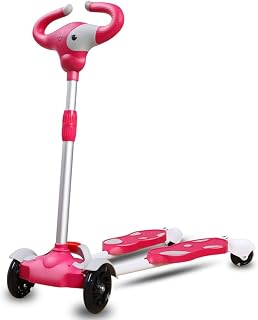 Paelf 2-3-6 Years Old Beginners Boys and Girls Four-Wheeled Feet Open Frog Scissors Kick Scooter Children's Power Bike Direct Turn Children's Toy Car High-end Fashion Miniature Scooter