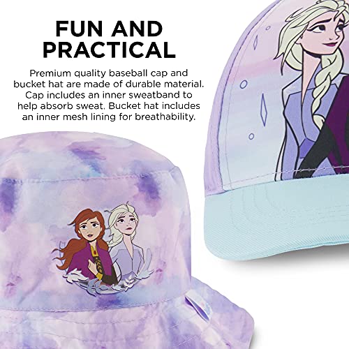 Disney Frozen Girls Bucket Hat & Baseball Cap, Elsa & Anna Toddler Sun Hat For Ages 2-4 #TOP2