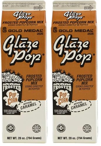 Perfectware Caramel Glaze Pop, 28 oz. Frosted Caramel Popcorn Flavoring image 4