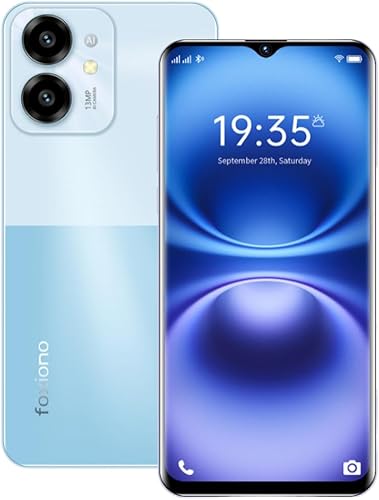 Vista 9 de Teléfono Android H22 celular desbloqueado 6.52" HD+ 90Hz pantalla, batería 4000mAh, teléfono desbloqueado 8(4+4)+64GB/1TB TF, Dual SIM 4G, cámara