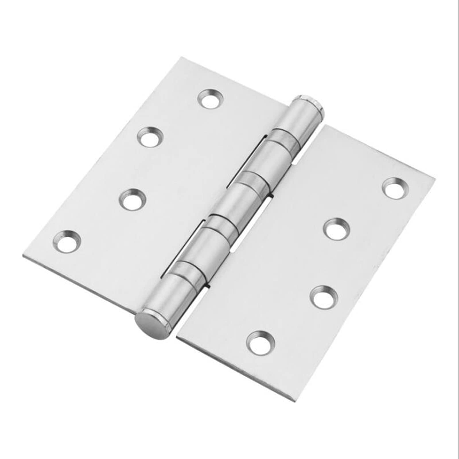 Hinge,100mm Ball Bearing Stainless Steel Folding Butt Hinges for Home Furniture Hardware Door - 4Pack