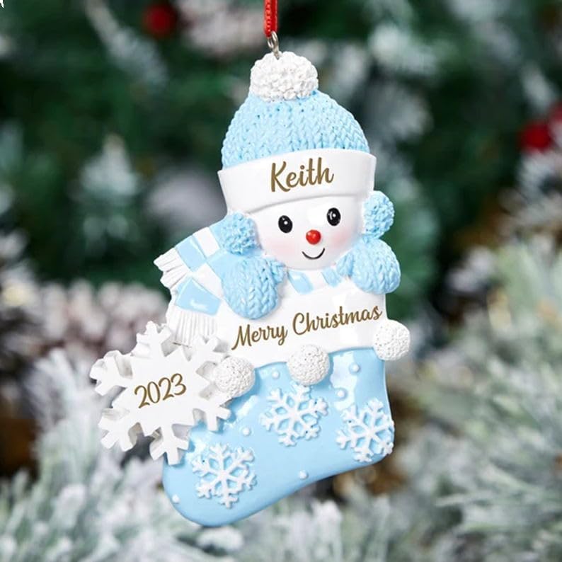 Miniatura 9 de Personalized Babys First Christmas Ornament, Exquisitely Pink Baby Carousel Ornament With Baby's Name Custom Newborn Christmas Tree Decor (Style 1)