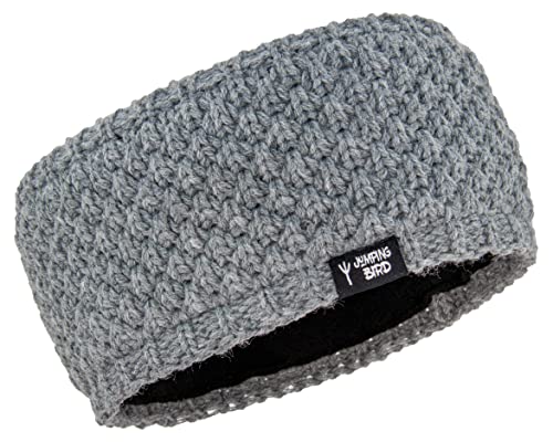 Jumping Bird Stirnband Damen Winter • Strick-Stirnband mit Fleece Futter • Adamello Cover