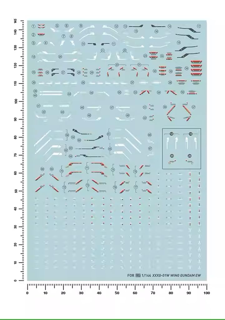 Amazon | ［RG 1：144］ ウイングガンダム EW 水転写式デカール - （1