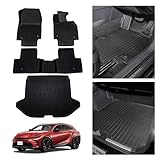 [自動車整備士監修] クラフトワークス クラウンスポーツ マットセット フロアマット ラゲッジマット 車 防水 [丸洗い可能] [ピッタリフィット] 3D マット 車種専用 1・2列目 ラゲッジ 内装 アクセサリー CRAFT WORKS AZSH36W AZSH37W