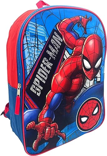 Mochila escolar Marvel Homem-Aranha de 38 cm (Vermelho-Azul), Vermelho - azul, Large, Spcy49za