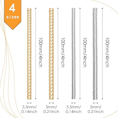 Image of Anzailala Ring Size Adjusters for Loose Rings,4 Sizes Ring Tightener Resizer(8 Pcs 2 Colour) | Features 4 gold and 4 clear ring tighteners in various sizes, fits loose ring bands securely and comfortably.