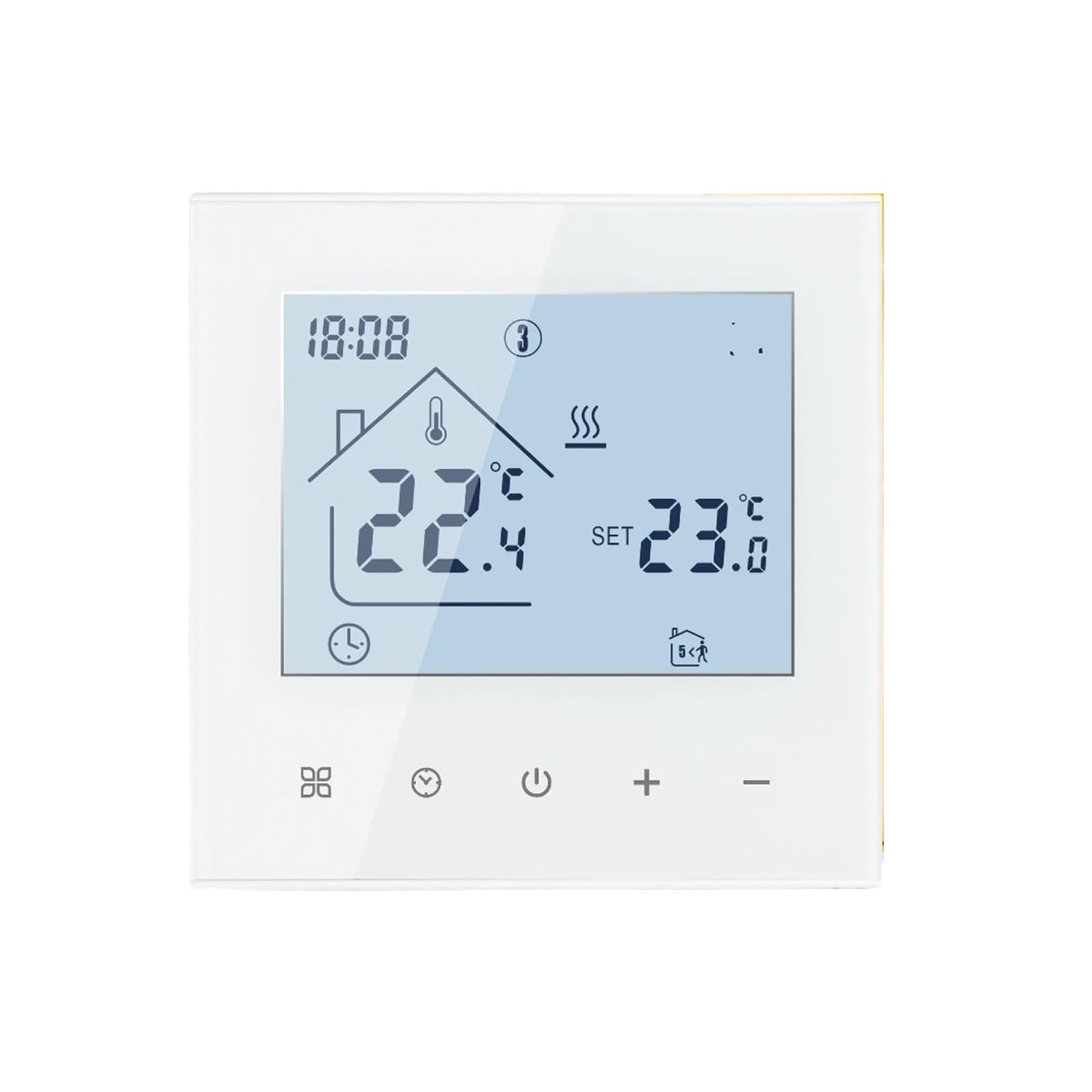 Thermostat domestique TDR89W-WP pour régulateur d'eau chaude et plancher doux