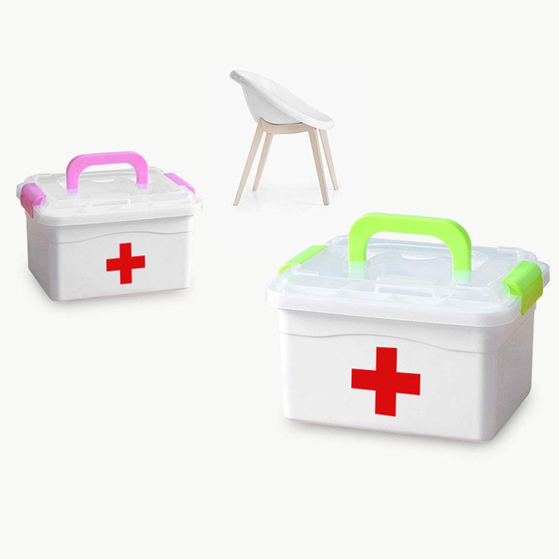 ZUJI Boîte à Pharmacie Multicouche Compartiment De Rangement De Médecine Trousse Pharmacie De