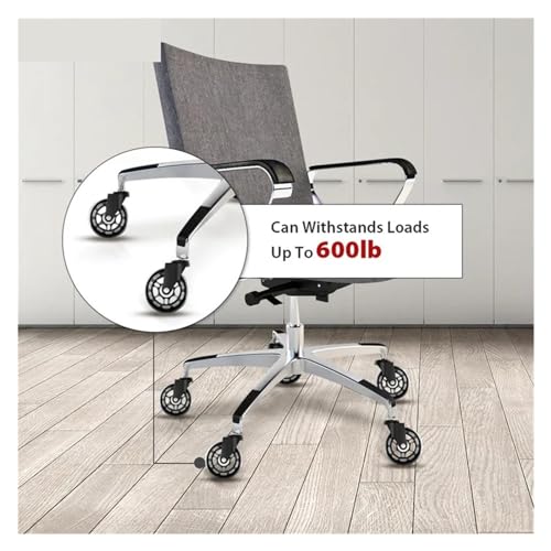 Roulette de bureau silencieuse 11x22mm pour fauteuil pivotant - 6