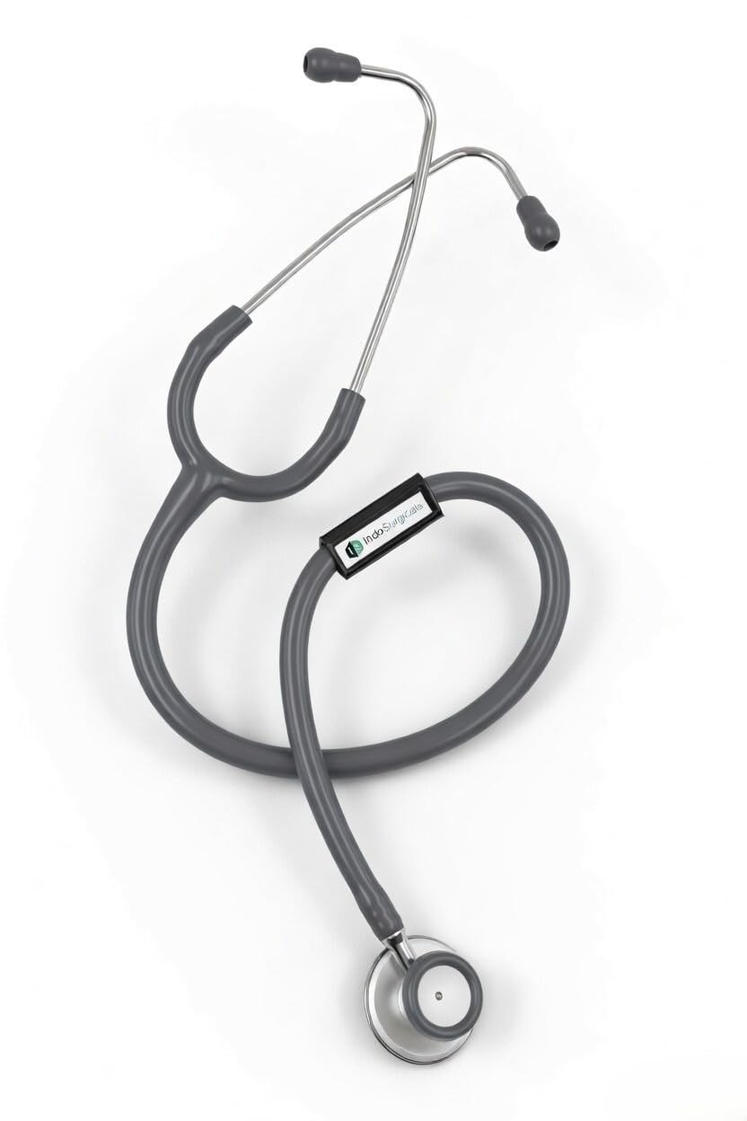 IS Indosurgicals Silvery Stethoscope (Grey) 1
