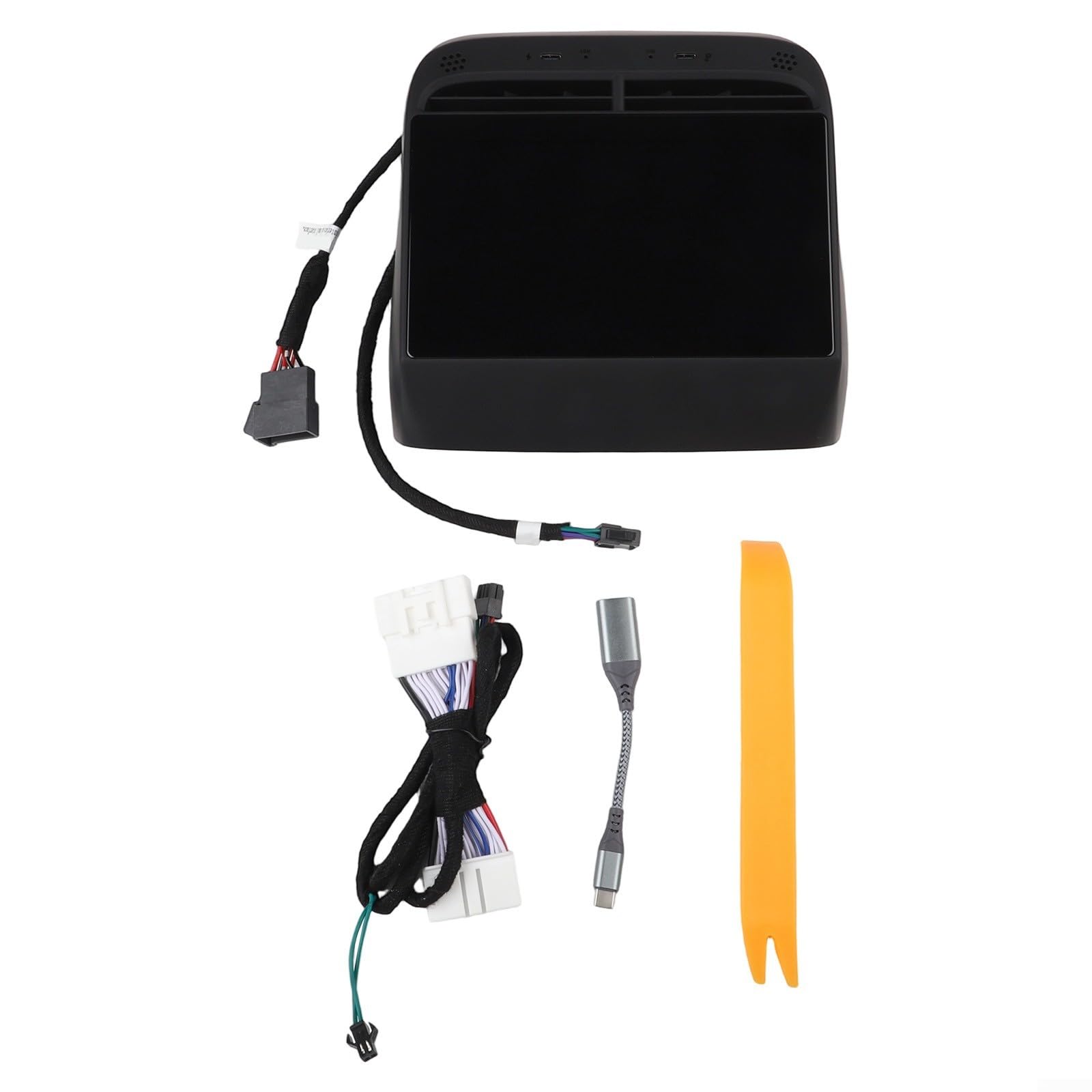 Écran de divertissement arrière pour Tesla Model 3/Y 2019-2024 | Écran capacitif de 10,1" avec contrôle de la température, ports USB, miroir de téléphone sans fil
