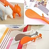 Charmed Plastic Squirrel Shaped Non Stick Rice Paddle Spoon (multi color)