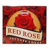 TRUMIRI Red Rose Incense Cone Bundle: 14 Sets of 12 Packets (120 Pieces) with Incense Holder #1