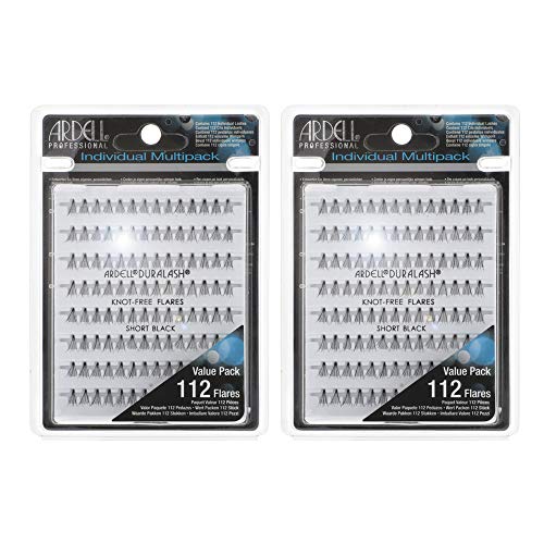 Ardell False Eyelashes Multipack Knot-Free Individuals Short Black, 2-Pack #TOP7