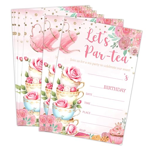 Eciujelppa Tea Party Invitations
