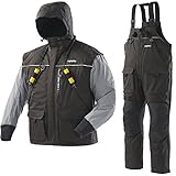 Frabill I2 Waterproof Insulated Jacket & Pant Rain Suit - Black (XX-Large 2X)