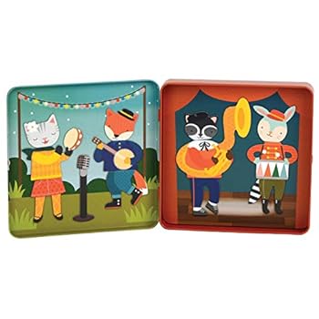 Petit Collage Mix and Match Magnetic Tin Animal Band