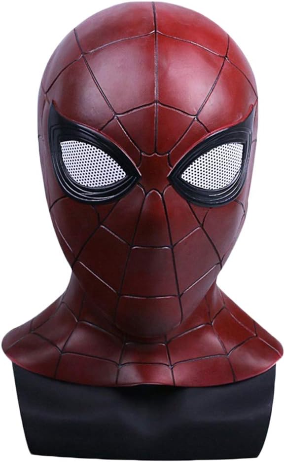 GanSouy Cosplay Masquerade Helmet Halloween Mask Adult's Spider-Man Homecoming mask,Spiderman Hood helmet Comics Hero Headgear Costume Cosplay for Adult and Teens
