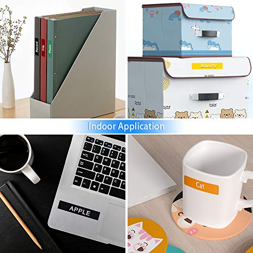 Pristar Replacement 3D Plastic 9Mm Embossing Tapes 3/8'' X 9.8' Compatible For Dymo Embossing Label Maker Organizer Xpress 12965, Xpress Pro 12966, Office Mate Ii 154000, White Print On Black, 10-Pack #TOP5