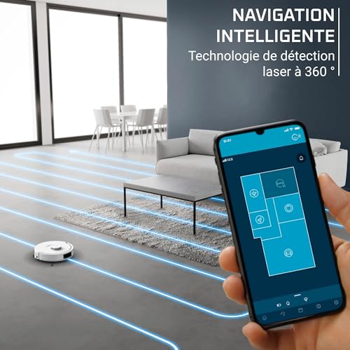 Aspirateur Robot Rowenta X-Plorer Série 280 RR88H7E0 – 8000 Pa, Technologie Anti-Emmêlement - vue 6