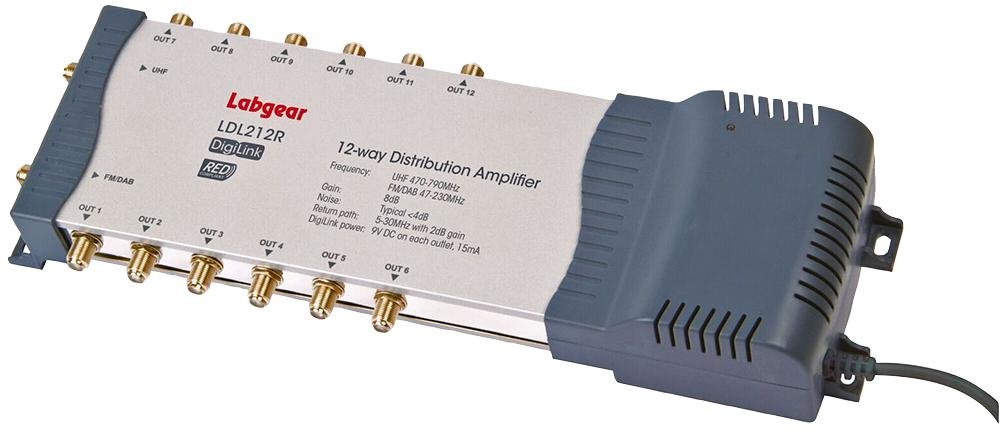 Amplificador de Antena 2 en 12 out DIGILINK 4 G Rojo//Antena Amp 2 en 12 out DIGILINK 4 G Rojo; Tipo de Enchufe: Reino Unido, SEP: No SEP (07-jul-2017) (ldl212r)