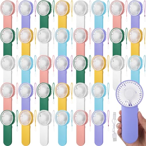 Sumind 36 Pcs Small Personal Portable Fan Mini Handheld Bulk