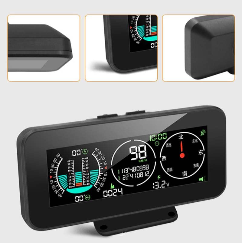 MR CARTOOL Head Up Display voor Tesla Model 3 Y, 5 inch, auto-instrumentenpaneel HUD, snelheidsmeter, kilometerteller, display, scherm