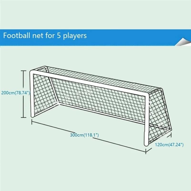 Red Porteria Red de fútbol for Entrenamiento Deportivo Juvenil Red de fútbol portátil Red Porteria Futbol(300cm x 200cm)