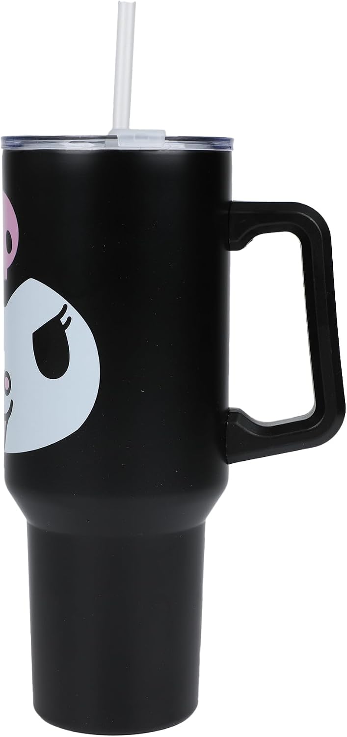 Bioworld Kuromi 40 Oz. Stainless Steel Tumbler With Leak-Proof Lid