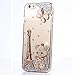 STENES iPod Touch 5/6th Case - [Luxurious Series] 3D Handmade Shiny Crystal Sparkle Bling Case with Retro Bowknot Anti Dust Plug - Crystal Eiffel Tower Bow Tie Pearl Bear Butterfly