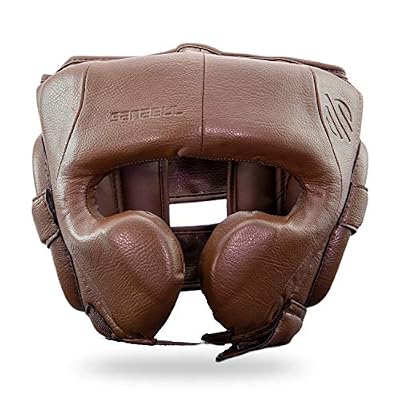 Sanabul Battle Forged Professional Boxing Headgear for Men Martial Arts Kickboxing MMA Head Gear Fighting & Sparring Helmet Full-Face Protection