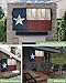 DecorLovee Western Texas Star Outdoor TV Cover 52-55 Inches, Weatherproof & Waterproof, Blue White Red, Oxford Cloth, 1 Count