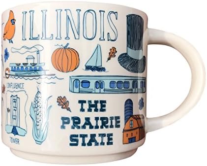 Starbucks Been There Series Collectible Coffee Mug (Illinois),14 ounce