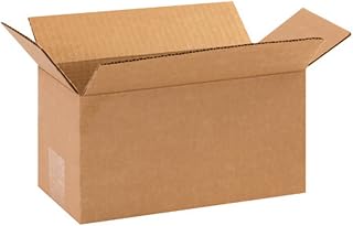 10 x 5 x 5 Corrugated Cardboard Boxes, Long 10"L x 5"W x 5"H, Pack of 25 | Shipping, Packaging, Moving, Storage Box for Home or Business, Strong Wholesale Bulk Boxes