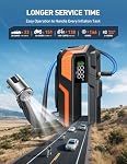 AstroAI M12 4000A Jump Starter with Air Compressor, Portable Battery Booster(All Gas &10L Diesel) with 150PSI Tire Inflator, LED Display, Fast Charging, Emergency Light, 10 Protections, for 12V Car
