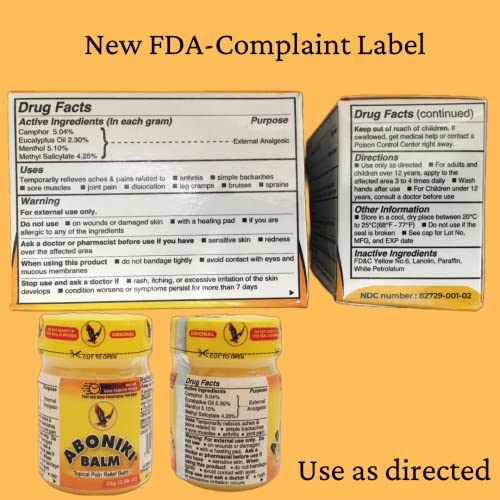 Aboniki Balm (4 Jars) – Powerful And Fast-Acting Pain Relief For Muscles, Joints, And Whole Body. Get Quick Relief With Aboniki Balm - Soothes Aches And Pains. Experience Deep Heat And Comfort #TOP1