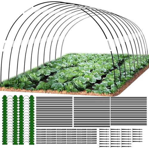 Anyingkai Garden Arceaux pour Serre Tunnel,Cerceau De Serre De Jardin,Kit De Maison De Cerceau De Jardin,Cadre pour Serre De Jardin, Arceaux pour Serre Tunnel...