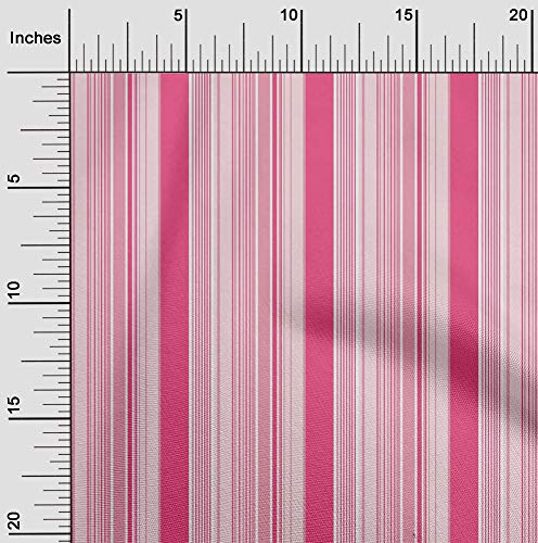 oneOone Batiste De Coton En Tissu Bayadère Bande Tissu Au Mètre 56 Pouces De Large
