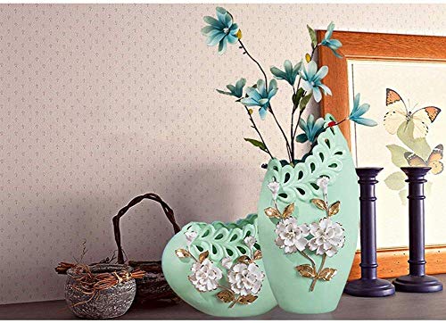 Vases en céramique set creux fait main décoratif pour plante fleur - 5
