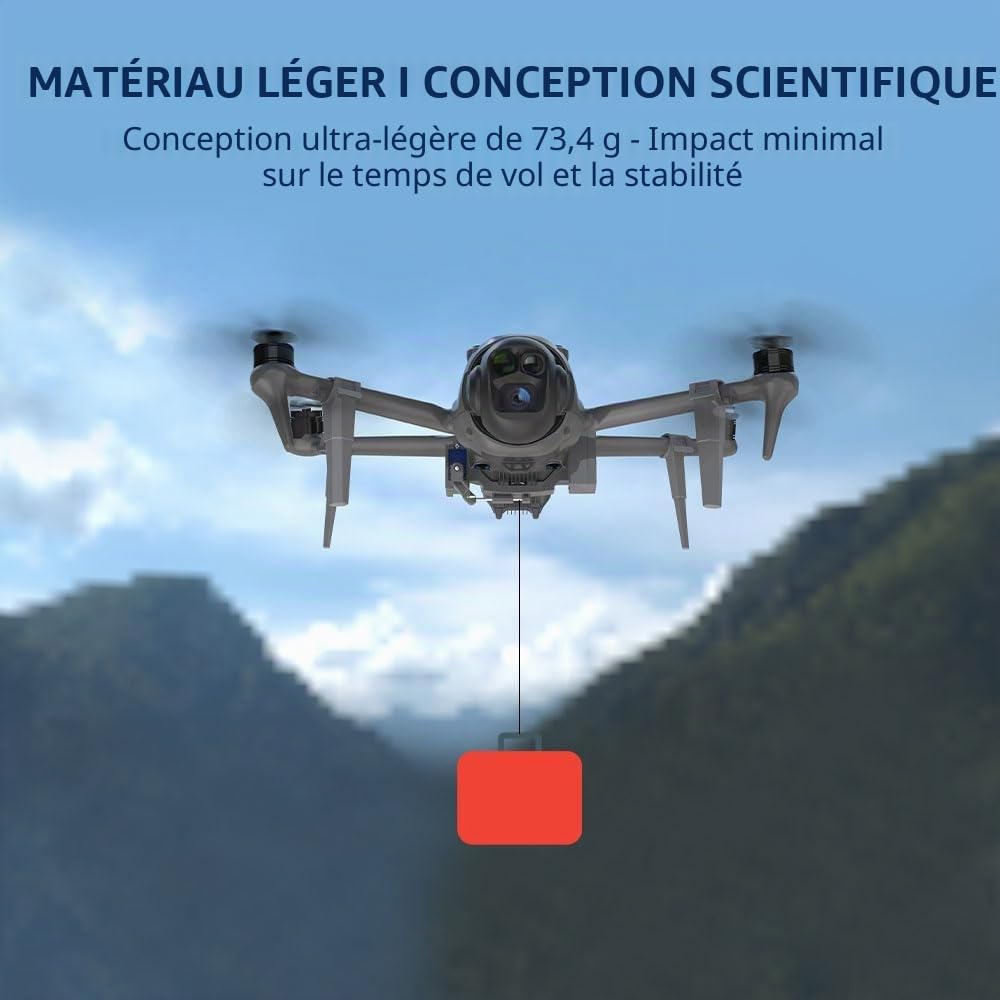 Système Airdrop pour DJI Mavic 4 Pro - Appareil de livraison de demande en mariage avec trépied - Appât de pêche pour mariage et pour une variété de scènes - Accessoires de drone